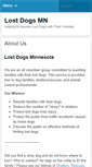 Mobile Screenshot of lostdogsmn.com